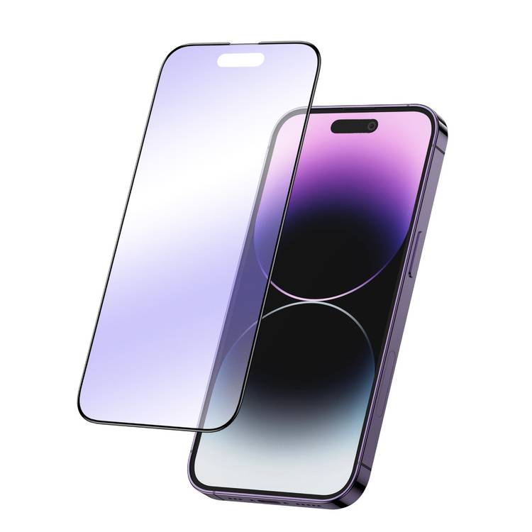 9H Purple Protection Matte محافظ صفحه نمایش گرین لاین مدل 9H Matte برای iPhone 14 Pro Max - تصویر 1