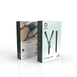 کابل 2 در 1 (Type-C تا Lightning/Type-C) گرین لاین مدل Zipper Cable طول 0.8 متر - تصویر 3