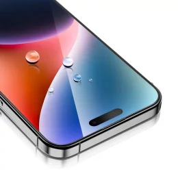 محافظ صحنه 3D Corning Pro برای iPhone 15 Pro - Clear - برند گرین لاین Green lion - تصویر 6