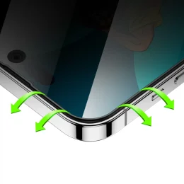 محافظ صفحه نمایش گرین لاین مدل 3D Silicone Privacy برای iphone 14 pro max - تصویر 2