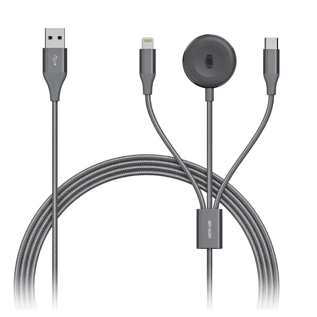 کابل شارژ 3 در 1 گرین لاین مدل GN3IN1CABLEBK