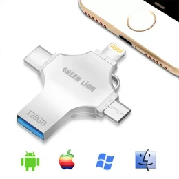 فلش مموری گرین لاین مدل GN4IN1USB128 ظرفیت 128 گیگابایت - تصویر 2