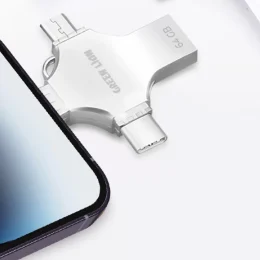 فلش درایو 4 در 1 گرین لاین مدل 64GB | GN4IN1USB64SL - تصویر 3