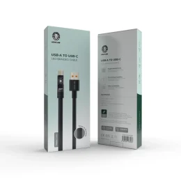 کابل USB-A به USB-C گرین لاین مدل GNBLEDBCACBK - تصویر 2
