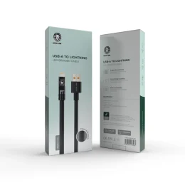 کابل USB-A به Lightning گرین لاین مدل LED Braided - تصویر 2