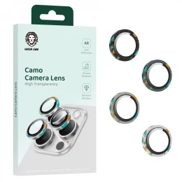 محافظ لنز دوربین گرین لاین مدل Camo High Transparency برای iphone 15 pro/15 promax - تصویر 2
