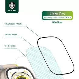 محافظ کامل گلس ای Ultra Pro HD برای اپل واچ 49 میلی متری - شفاف - برند گرین لاین Green lion - تصویر 3