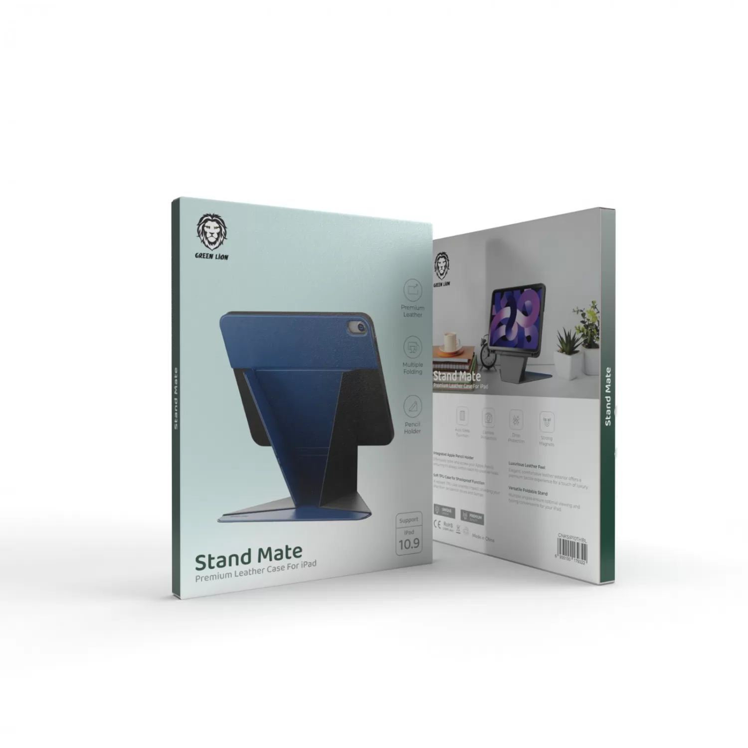 کاور چرمی همراه استند آیپد برای iPad 10.9 اینچی گرین لاین مدل GNKSIP10TH