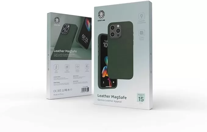 قاب سیلیکونی فوق نرم Magsafe برای iPhone 15Pro - سبز - برند گرین لاین Green lion