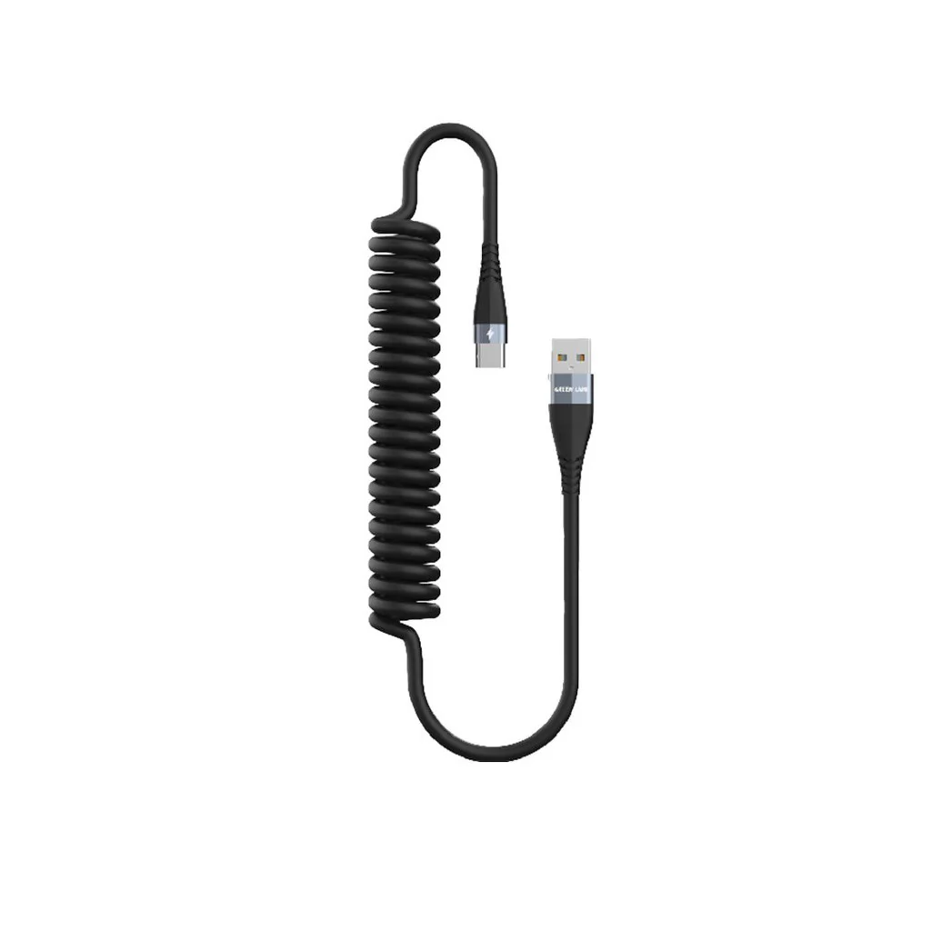 کابل USB-A به Type-C گرین لاین GNSPRNGATCBK طول 1.8 متر