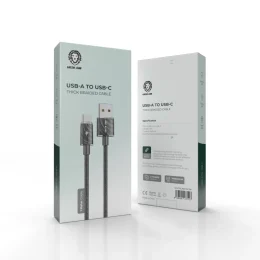 کابل USB-A به USB-C گرین لاین مدل GNTHCKBCACBK طول 1 متر - تصویر 2