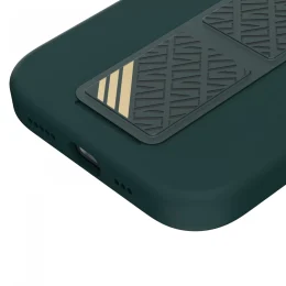قاب سیلیکونی Morphix با دستگیره چرمی برای iPhone 15 Pro Max - سبز - برند لِوِلو Levelo - تصویر 8