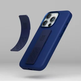 قاب سیلیکونی Morphix با دستگیره سیلیکونی برای iPhone 15 Pro - آبی عمیق - برند لِوِلو Levelo - تصویر 5