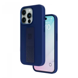 قاب سیلیکونی Morphix با دستگیره سیلیکونی برای iPhone 15 Pro Max - آبی عمیق - برند لِوِلو Levelo - تصویر 3