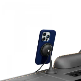 قاب سیلیکونی Morphix با دستگیره سیلیکونی برای iPhone 15 Pro Max - آبی عمیق - برند لِوِلو Levelo - تصویر 5