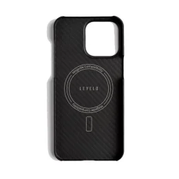 قاب فیبر آرامید Sergei 1500D برای آیفون 15 پرو - مشکی - برند لِوِلو Levelo - تصویر 10
