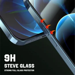 محافظ تمام صفحه Green 9H Steve Glass Strong برای iPhone 12 Pro Max (6.7 اینچ) - Cl - برند گرین لاین Green lion - تصویر 3