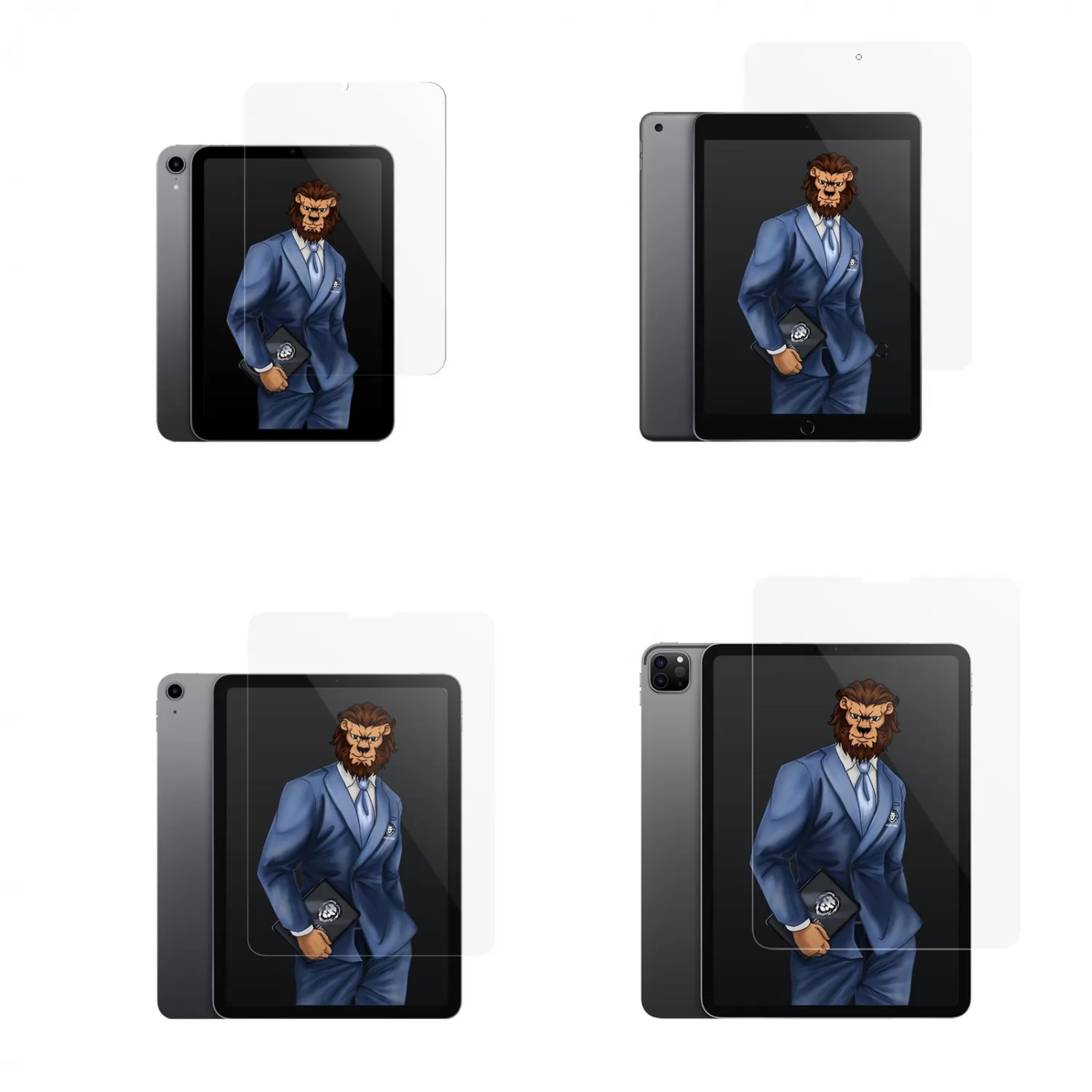 محافظ صفحه نمایش ای Full HD  برای iPad Pro 12.9 - برند گرین لاین Green lion
