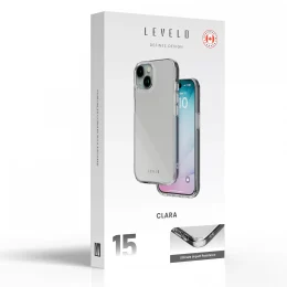 قاب کلیر کلارا برای آیفون 15 - Clear - برند لِوِلو Levelo - تصویر 4