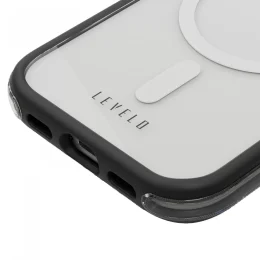 قاب Nuru برای iPhone 15 Pro Max - مشکی/روشن - برند لِوِلو Levelo - تصویر 4