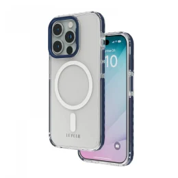 قاب شفاف FlexiGuard برای آیفون 15 پرو مکس - آبی  - برند لِوِلو Levelo - تصویر 4