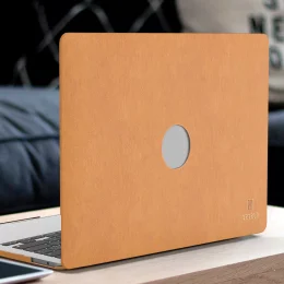 کیف مک بوک چرمی Pro 15" - قهوه ای - برند لِوِلو Levelo - تصویر 4