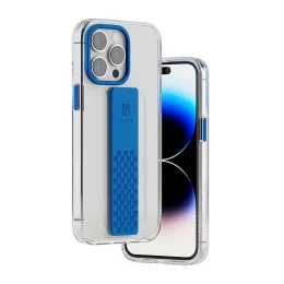 قاب شفاف Graphia iPhone 14 Pro IMD - آبی - برند لِوِلو Levelo - تصویر 4