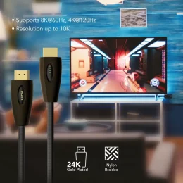 کابل HDMI 8K 60Hz لِوِلو مدل Zinc-Alloy Shell طول 2 متر - تصویر 3