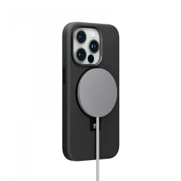 قاب سیلیکونی Pro Liquide For iPhone 15 Pro Max - مشکی - برند لِوِلو Levelo - تصویر 6