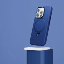 قاب سیلیکونی Pro Liquide برای iPhone 15 Pro Max - آبی عمیق - برند لِوِلو Levelo - تصویر 8