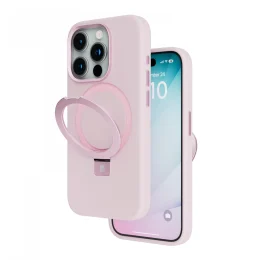 قاب سیلیکونی Pro Liquide For iPhone 15 Pro Max - صورتی - برند لِوِلو Levelo - تصویر 6