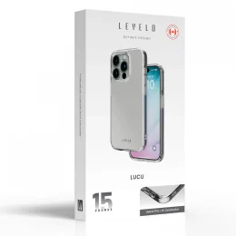 قاب لوکو برای آیفون 15 پرو مکس - شفاف مات - برند لِوِلو Levelo - تصویر 4