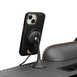 قاب Morphix Cuero Gripstand برای آیفون 15 - مشکی - برند لِوِلو Levelo - تصویر 3