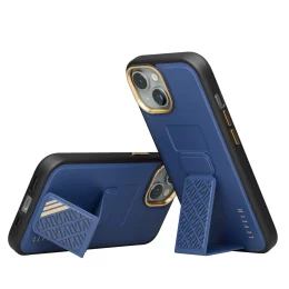 قاب Morphix Cuero Gripstand برای آیفون 15 - آبی - برند لِوِلو Levelo - تصویر 4