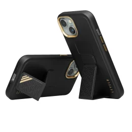 قاب Morphix Cuero Gripstand برای آیفون 15 پلاس - مشکی - برند لِوِلو Levelo - تصویر 5