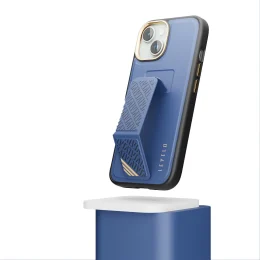 قاب Morphix Cuero Gripstand برای آیفون 15 پلاس - آبی - برند لِوِلو Levelo - تصویر 3