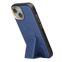 قاب Morphix Cuero Gripstand برای آیفون 15 پلاس - آبی - برند لِوِلو Levelo - تصویر 7