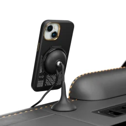 قاب Morphix Gripstand با نگهدارنده کارت برای آیفون 15 - مشکی - برند لِوِلو Levelo - تصویر 6