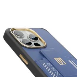 قاب Morphix Gripstand با نگهدارنده کارت برای iPhone 15 Pro - آبی - برند لِوِلو Levelo - تصویر 7