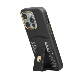 قاب Morphix Gripstand با نگهدارنده کارت برای iPhone 15 Pro Max - مشکی - برند لِوِلو Levelo - تصویر 6