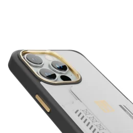 قاب Morphix Gripstand با نگهدارنده کارت برای iPhone 15 Pro Max - خاکستری - برند لِوِلو Levelo - تصویر 6
