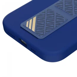 قاب سیلیکونی Morphix با دستگیره چرمی برای iPhone 15 Pro - آبی عمیق - برند لِوِلو Levelo - تصویر 6