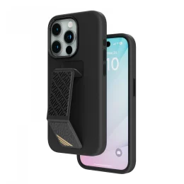 قاب سیلیکونی Morphix با دستگیره چرمی برای iPhone 15 Pro Max - مشکی - برند لِوِلو Levelo - تصویر 3