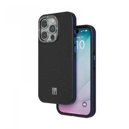 قاب Ox Carbon برای آیفون 15 پرو - آبی - برند لِوِلو Levelo - تصویر 5