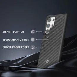 کاور لولو مدل Ox Carbon مناسب برای گوشی موبایل سامسونگ Galaxy S24 Ultra - تصویر 4