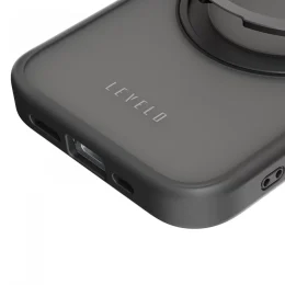 قاب  استند چند منظوره MagSafe Ringo برای iPhone 15 Pro Max - مشکی - برند لِوِلو Levelo - تصویر 4