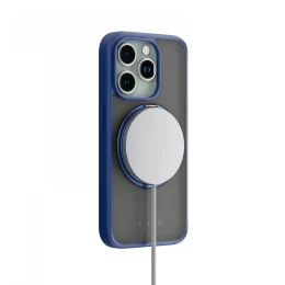 قاب  استند چند منظوره MagSafe Ringo برای iPhone 15 Pro Max - آبی - برند لِوِلو Levelo - تصویر 3