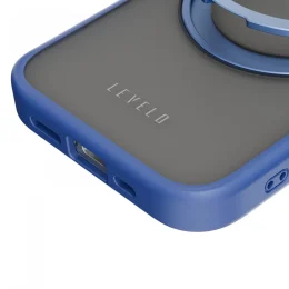 قاب  استند چند منظوره MagSafe Ringo برای iPhone 15 Pro Max - آبی - برند لِوِلو Levelo - تصویر 7