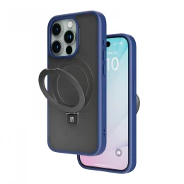 کیف Verona برای iPhone 15 Pro Max - آبی عمیق - برند لِوِلو Levelo - تصویر 5