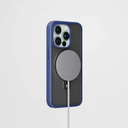 کیف Verona برای iPhone 15 Pro Max - آبی عمیق - برند لِوِلو Levelo - تصویر 8